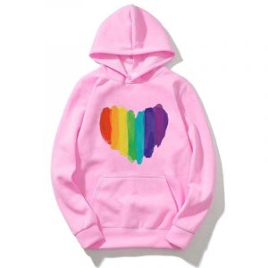 pull lgbt coeur rose