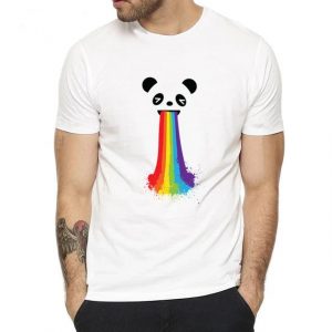 t shirt homme lgbt panda