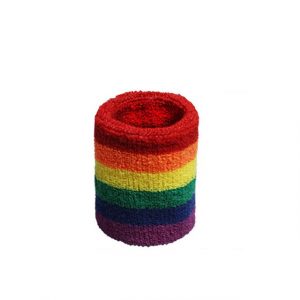 Bandeau poignet arc en ciel LGBT solo