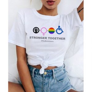 T shirt femme Stronger Together LGBT