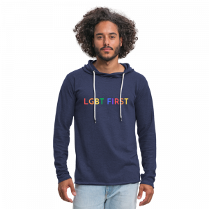 T-shirt LGBT FIRST Premium Homme - marine chiné